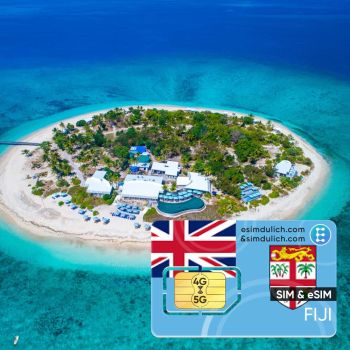 Sim Du Lịch Fiji 15 Ngày Tốc Độ Cao